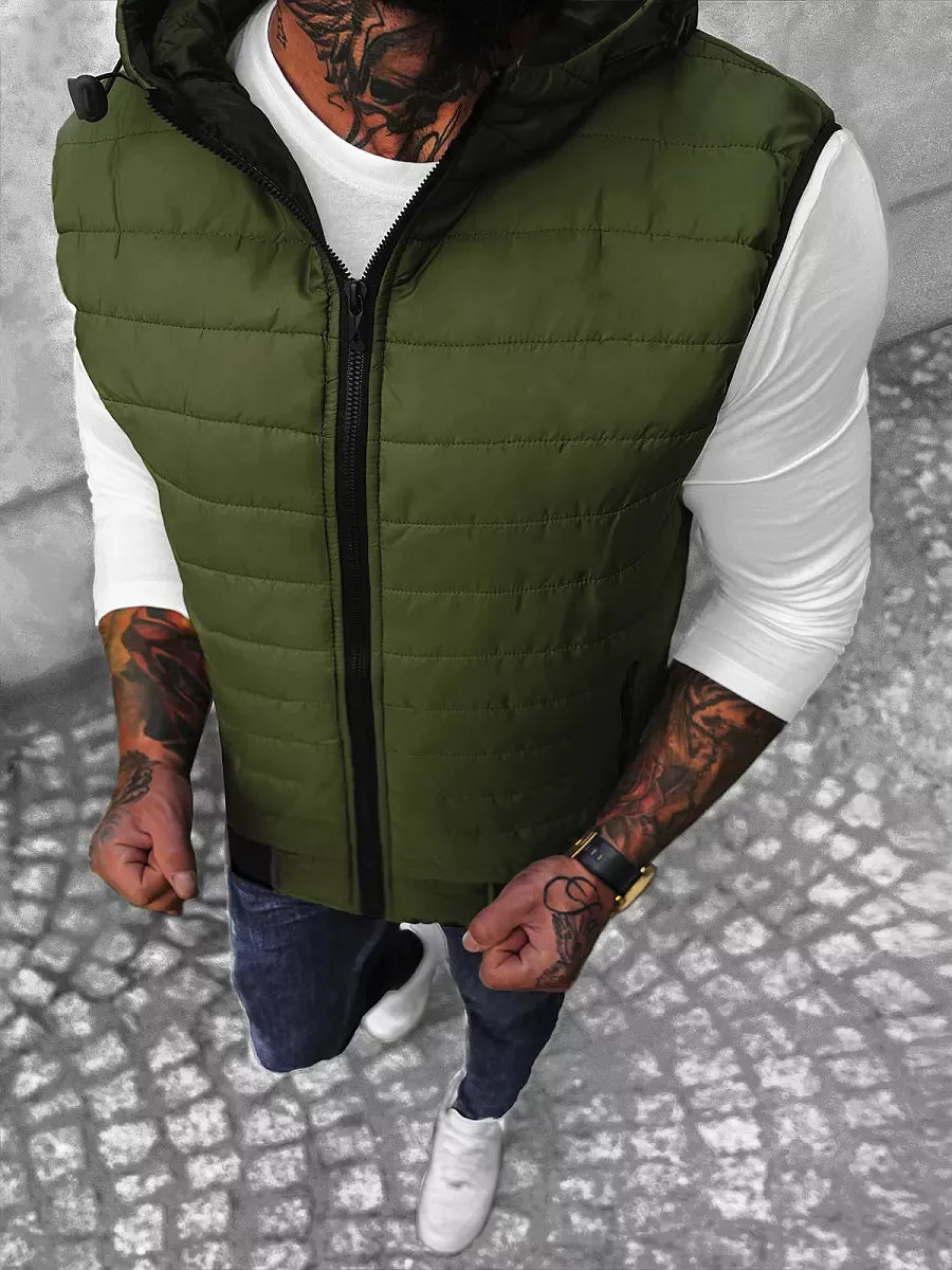 Men's green vest Minel