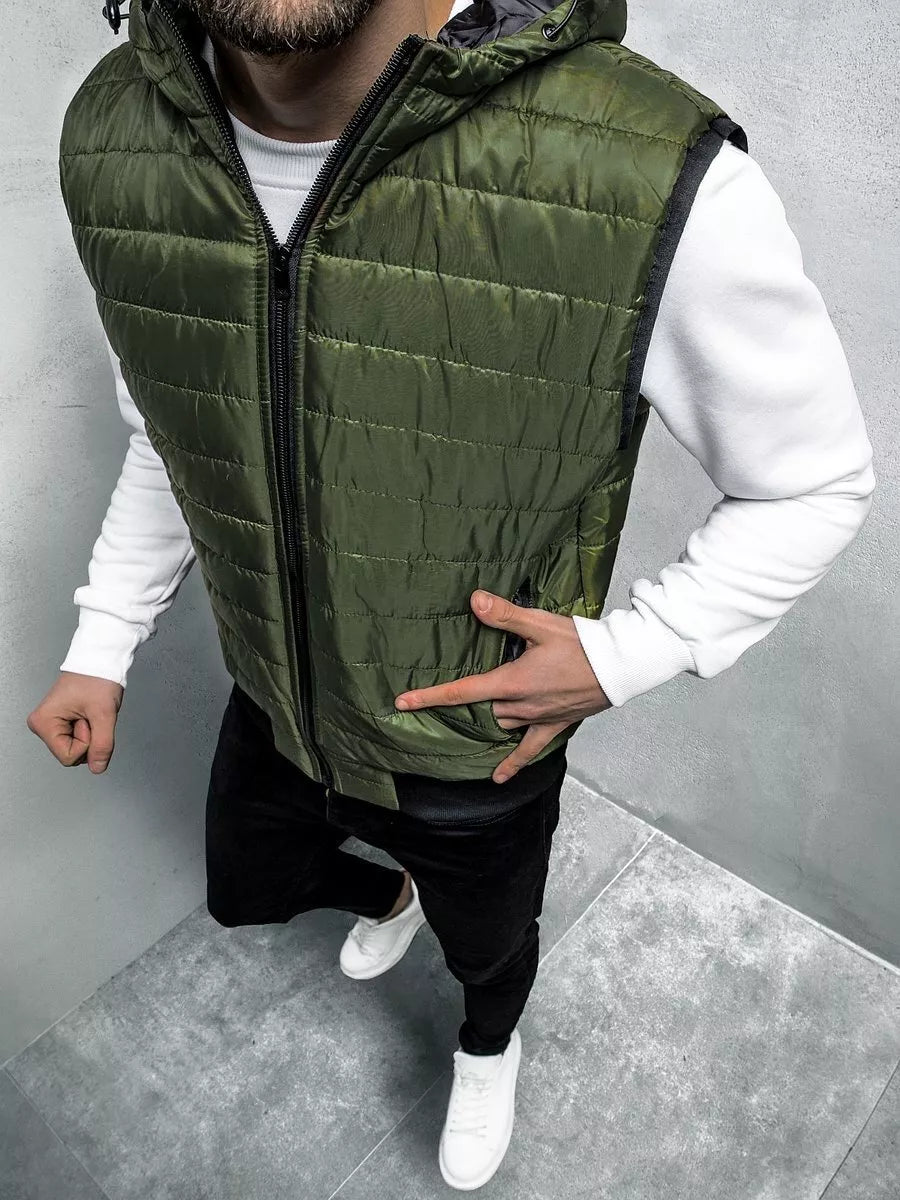 Men's green vest Minel