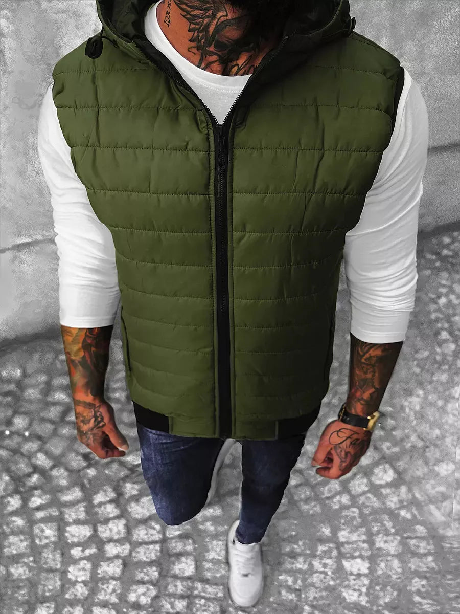 Men's green vest Minel