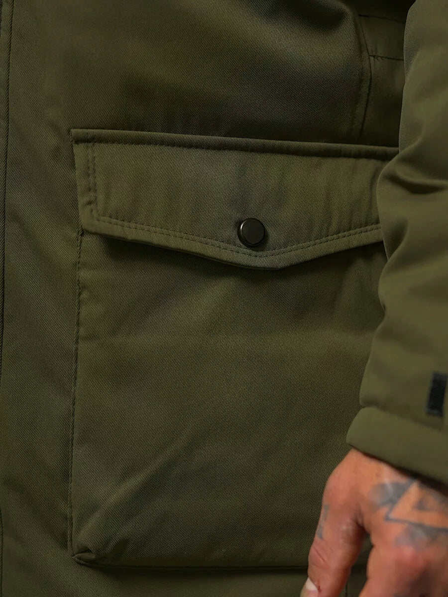 Men's green winter jacket zolo