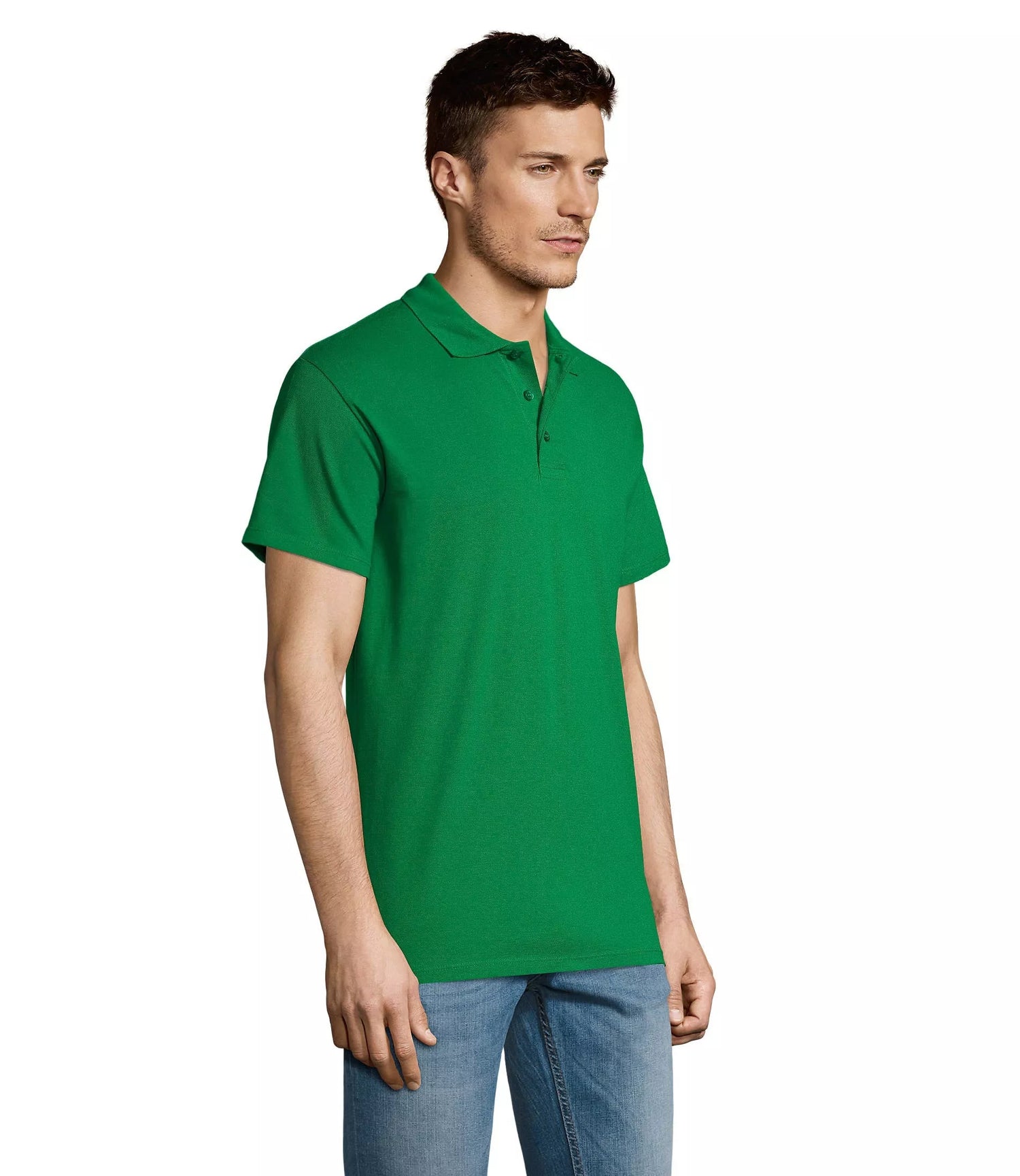 Men's green polo shirt Summer