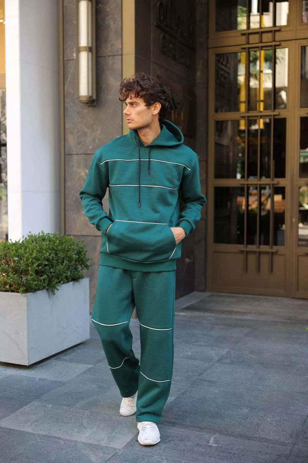 Green men's tracksuit Solo