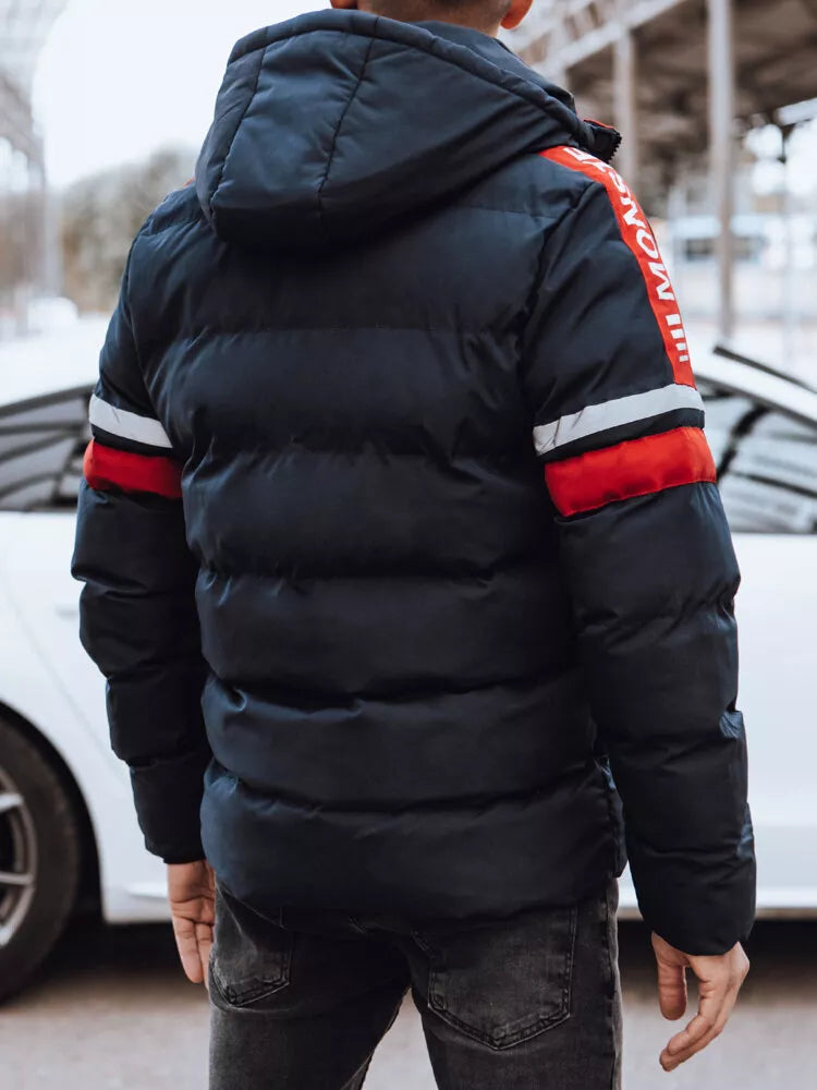 Blue men's winter jacket Noris