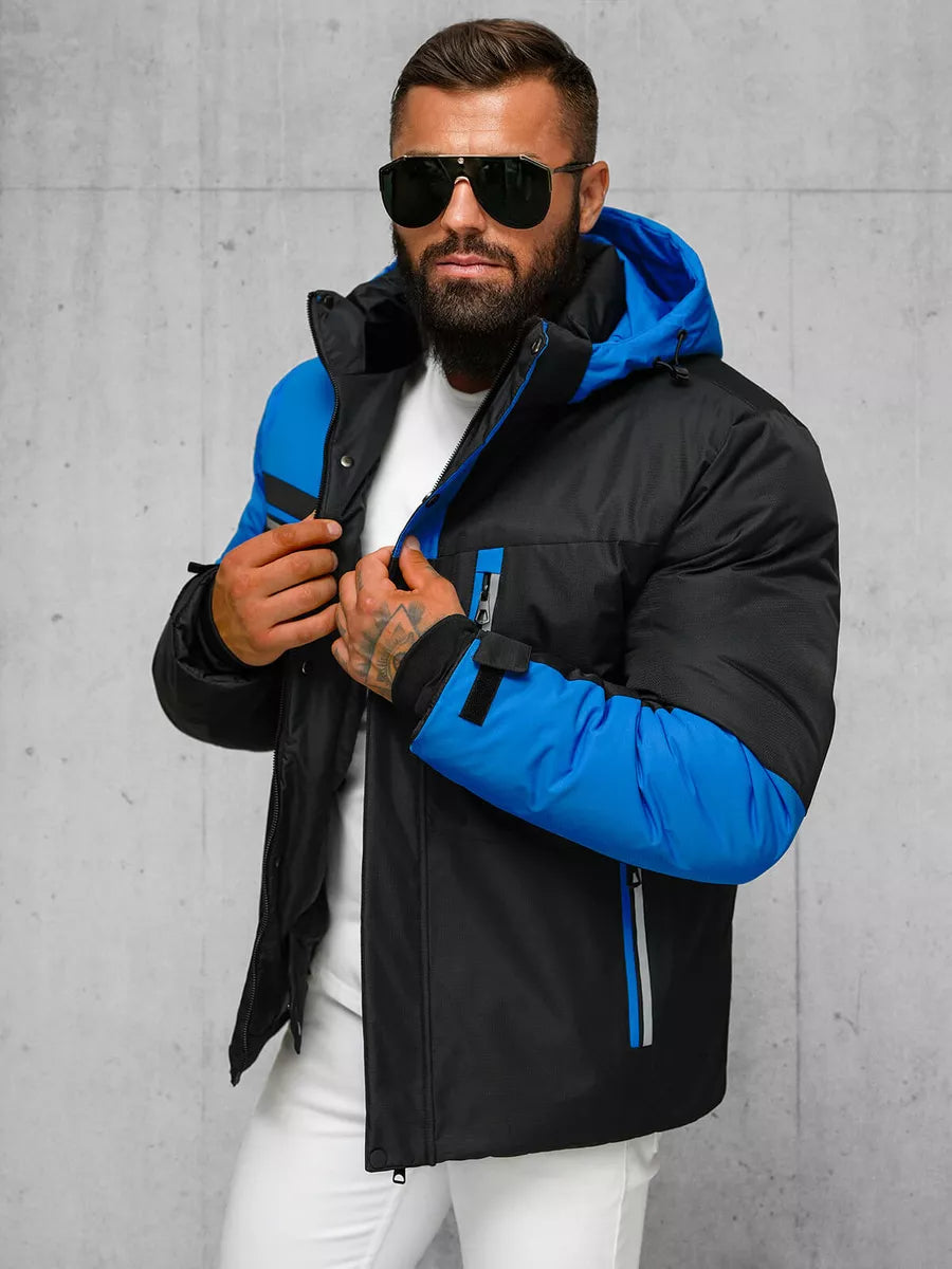 Men's blue jacket Sater