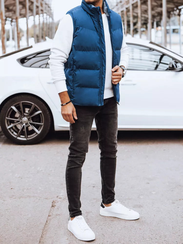 Men's blue vest Novar