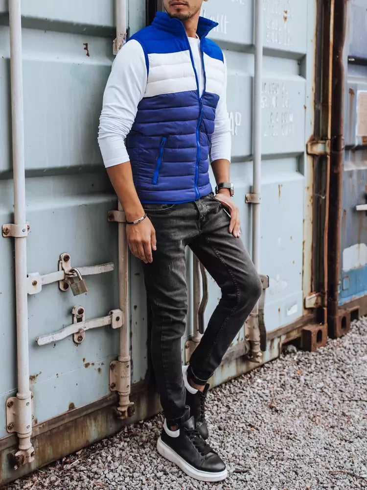 Men's blue vest Ters