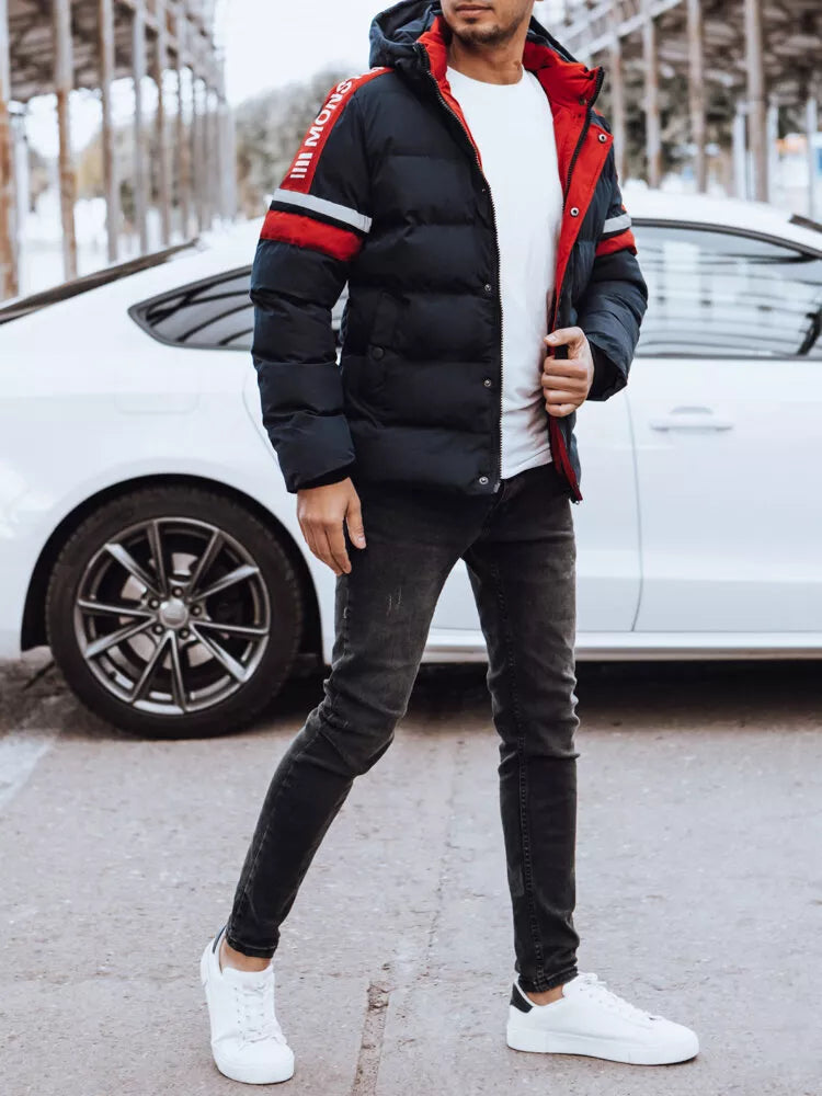 Men's blue winter jacket Race