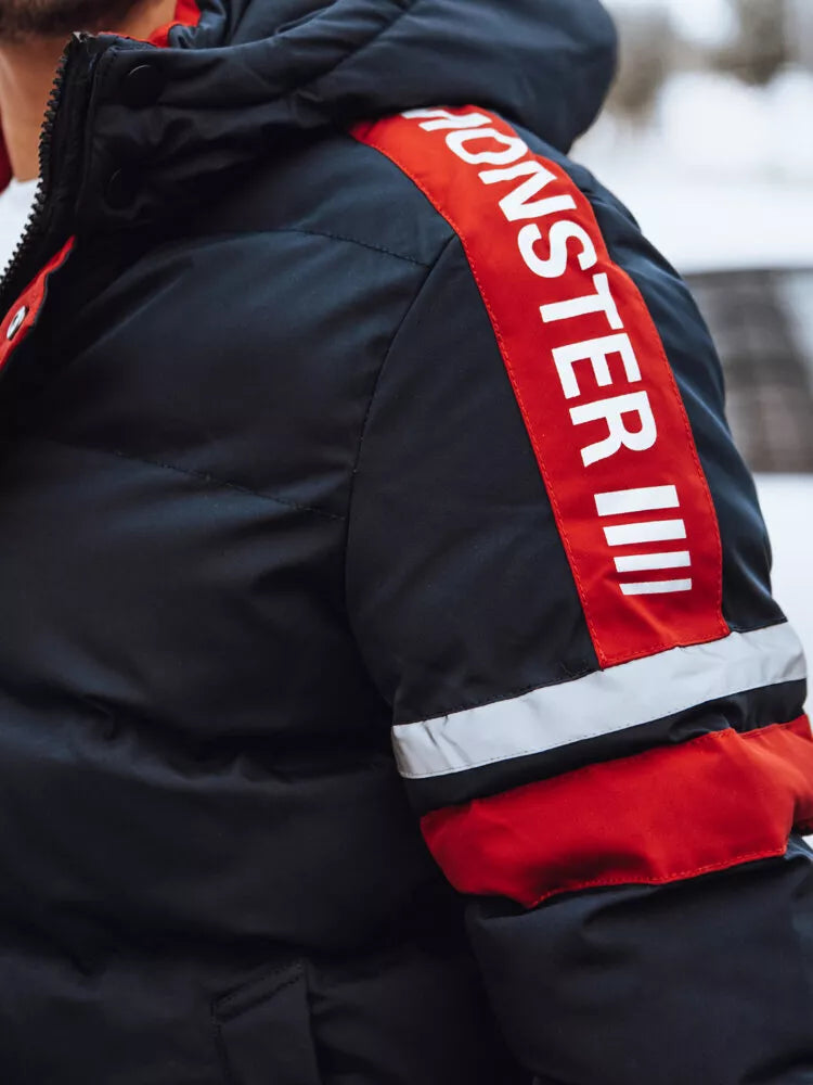 Men's blue winter jacket Race