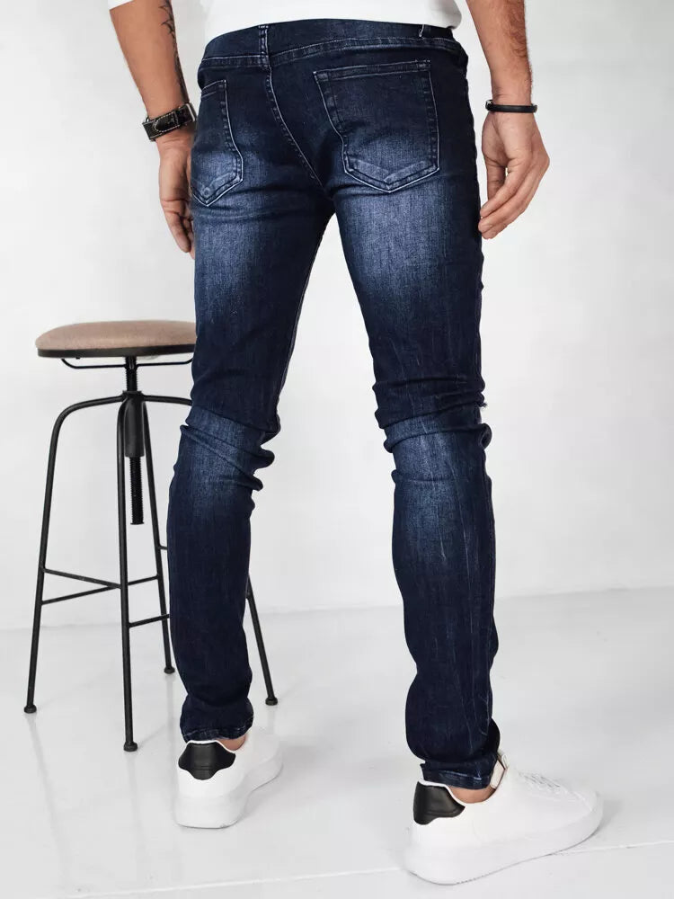 Men's blue jeans Skull