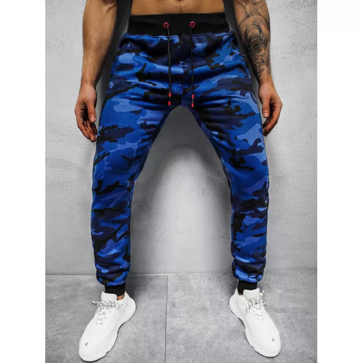 Men's blue camouflage casual pants Sigur