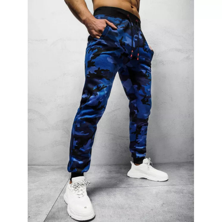 Men's blue camouflage casual pants Sigur