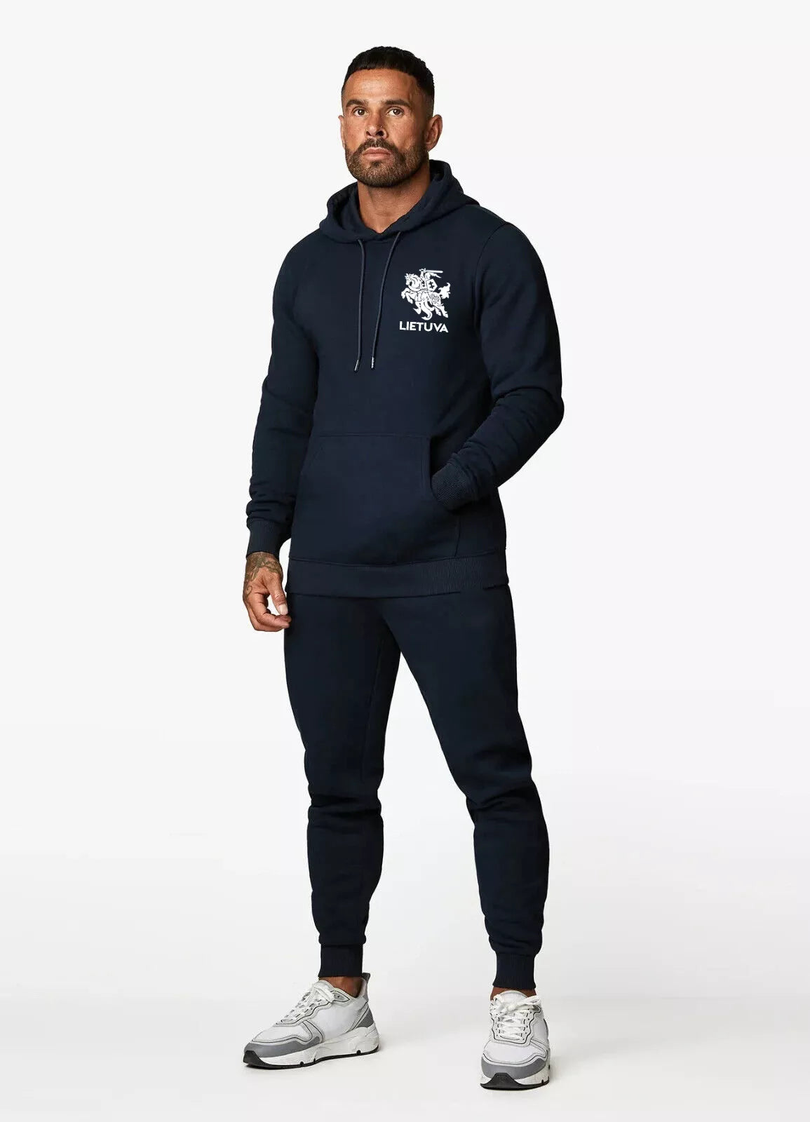 Men's blue hooded tracksuit Lithuania