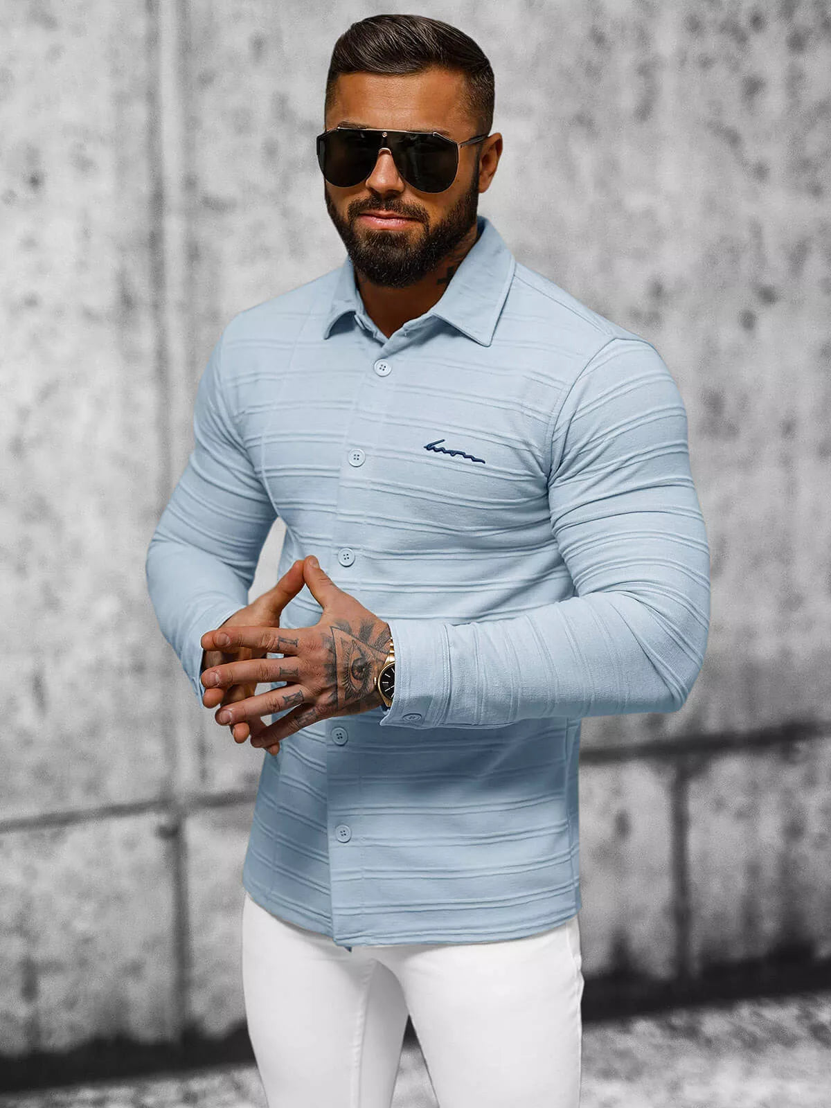 Men's blue shirt Dome