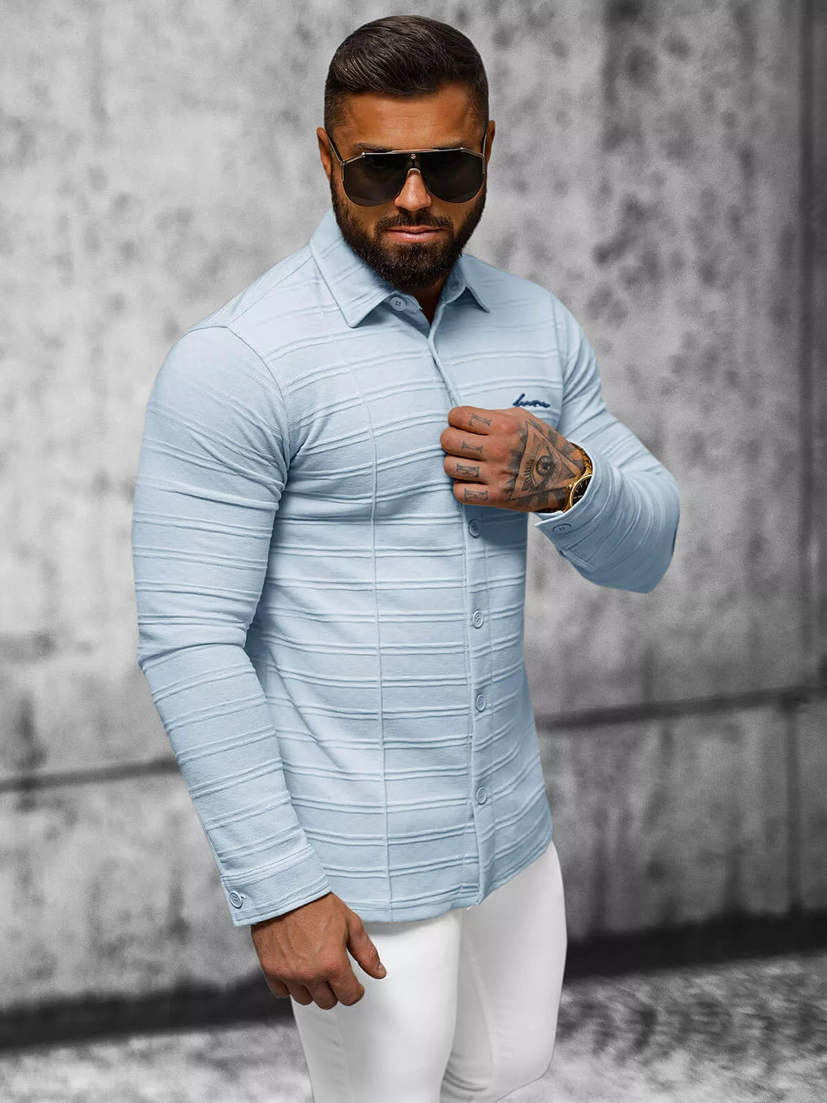 Men's blue shirt Dome