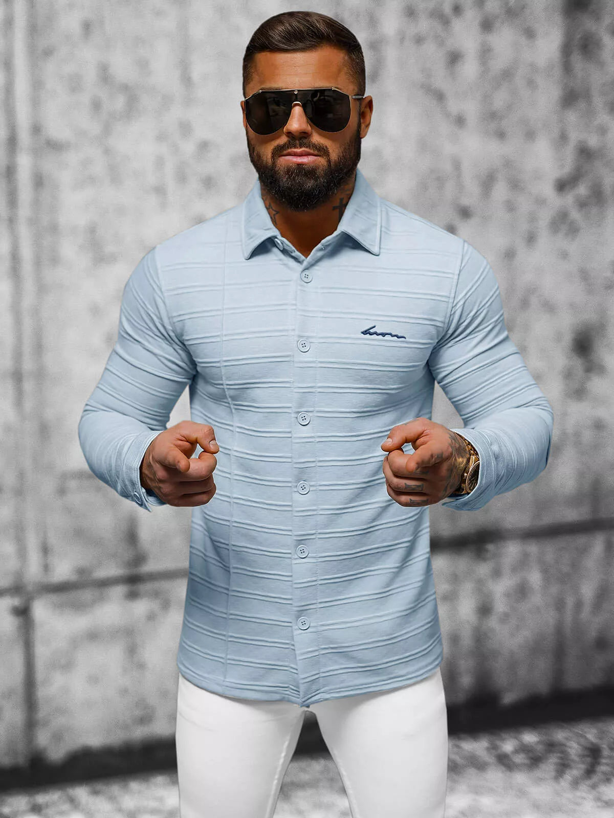 Men's blue shirt Dome