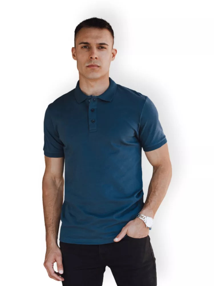 Men's blue polo shirt Metrol