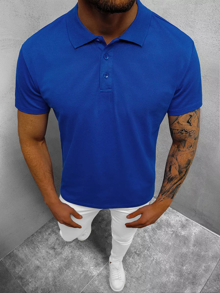 Men's blue polo shirt Casual