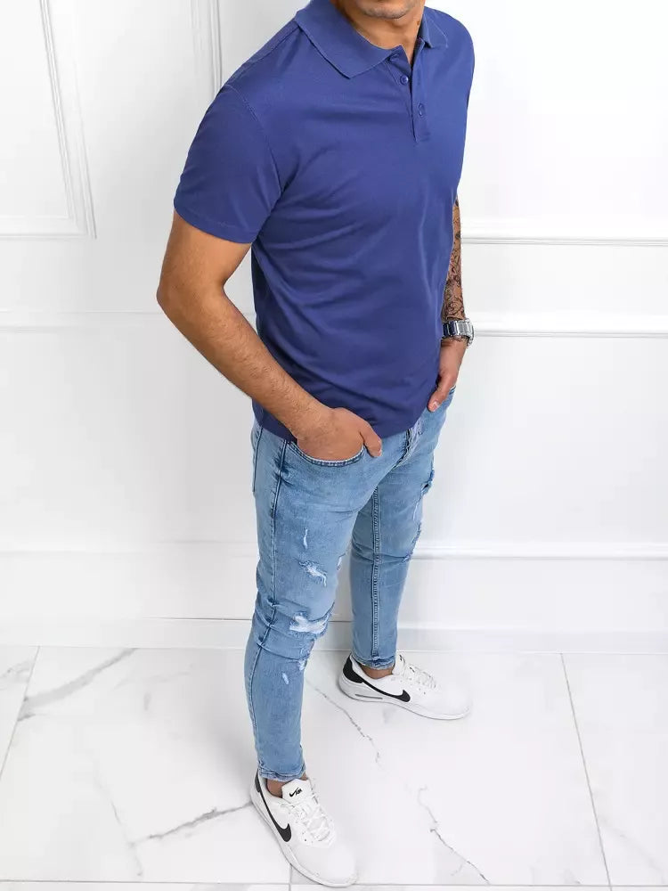 Men's blue polo shirt Palom