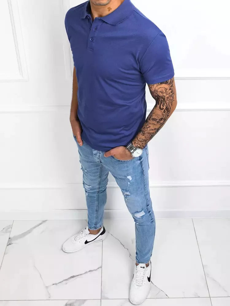 Men's blue polo shirt Palom