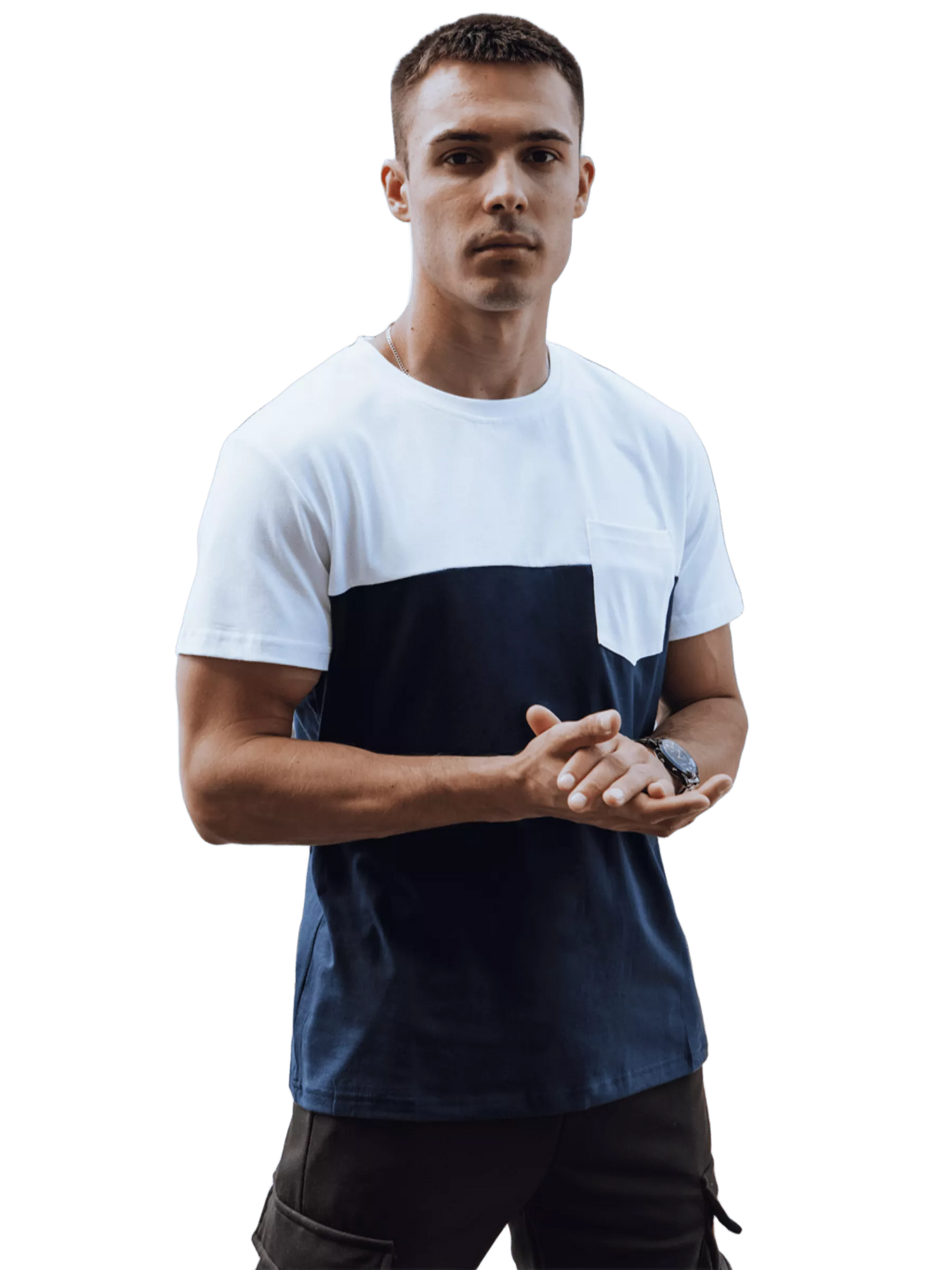 Men's blue T-shirt Fred