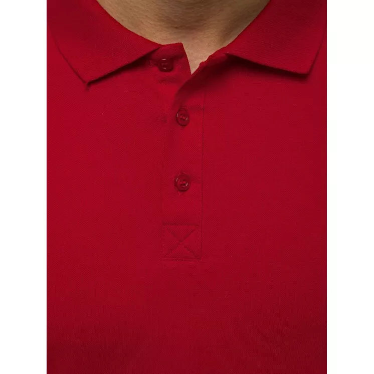 Men's red polo shirt Vytis