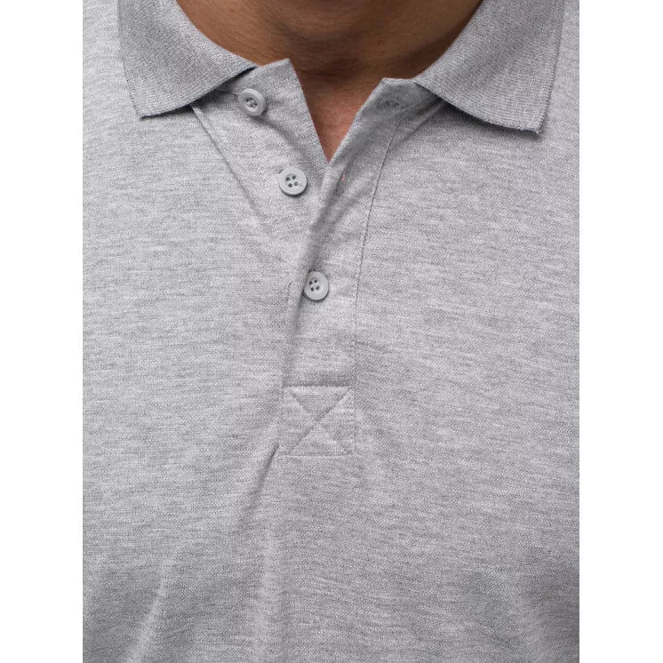 Men's light gray polo shirt Vytis