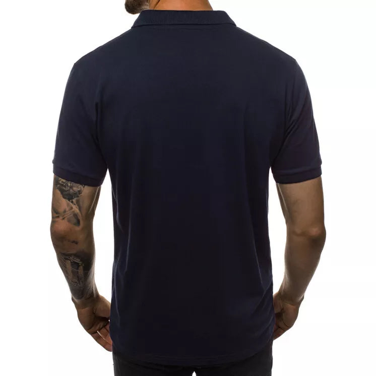 Men's navy blue polo shirt Vytis