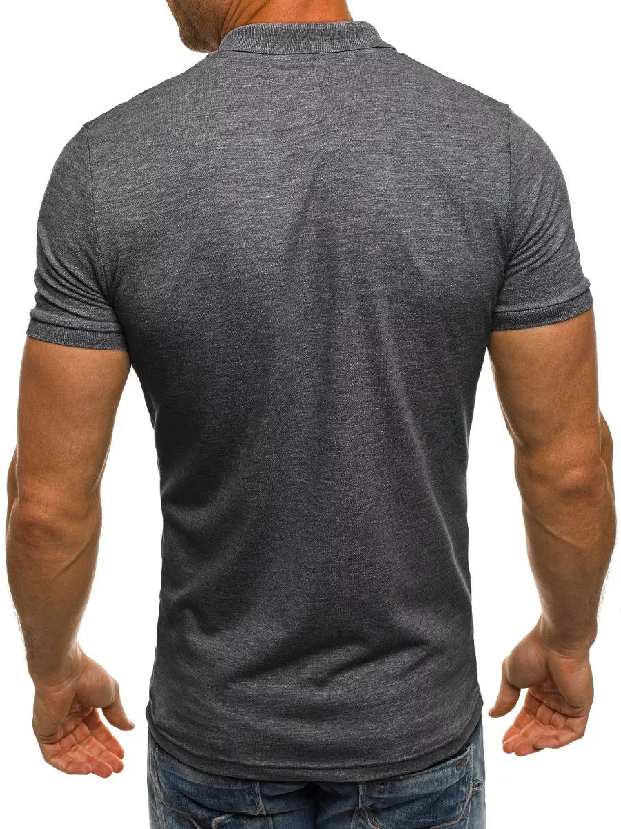 Men's dark gray polo shirt Vytis