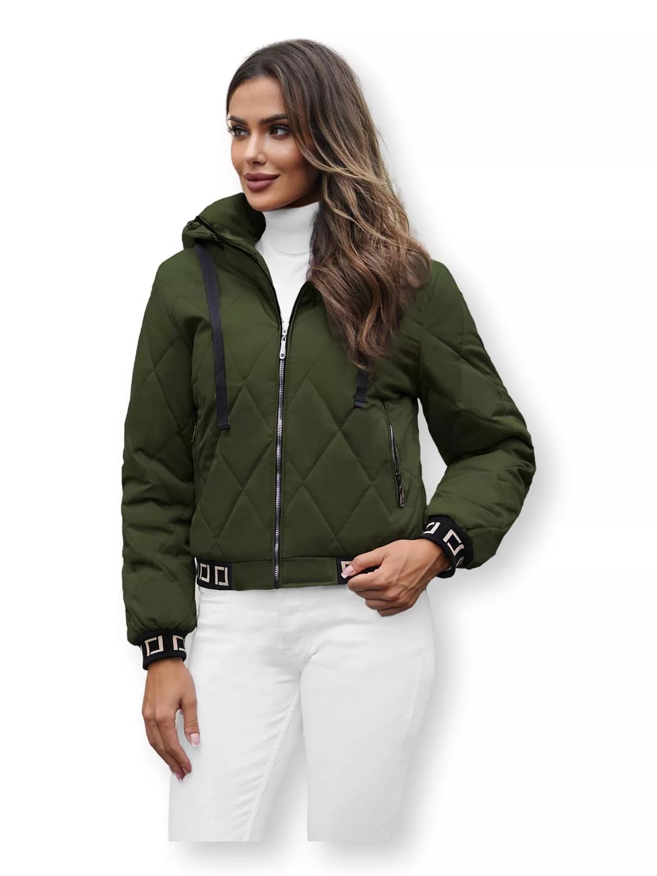Green women's jacket Moren
