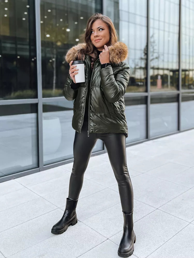 Green women's jacket Sparkle