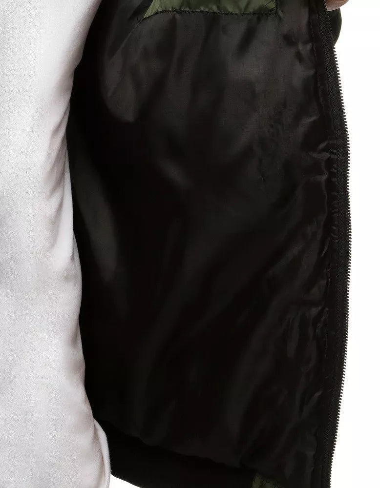 Men's spring - autumn jacket in green color Nosal