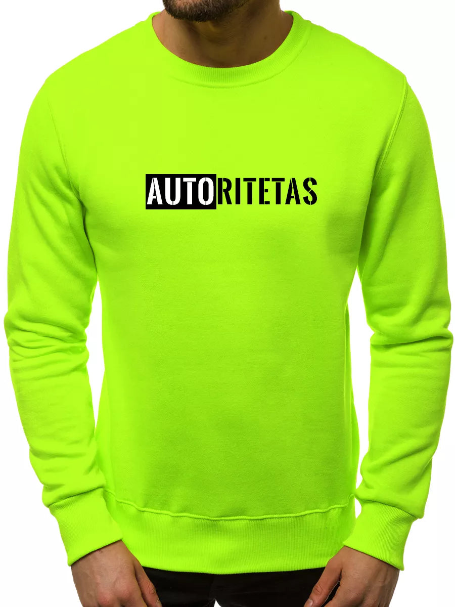 Green neon men's sweater Authority