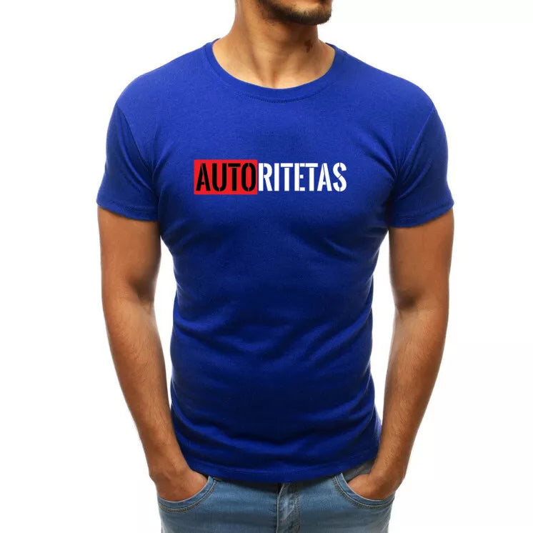 Bright blue men's t-shirt Authority