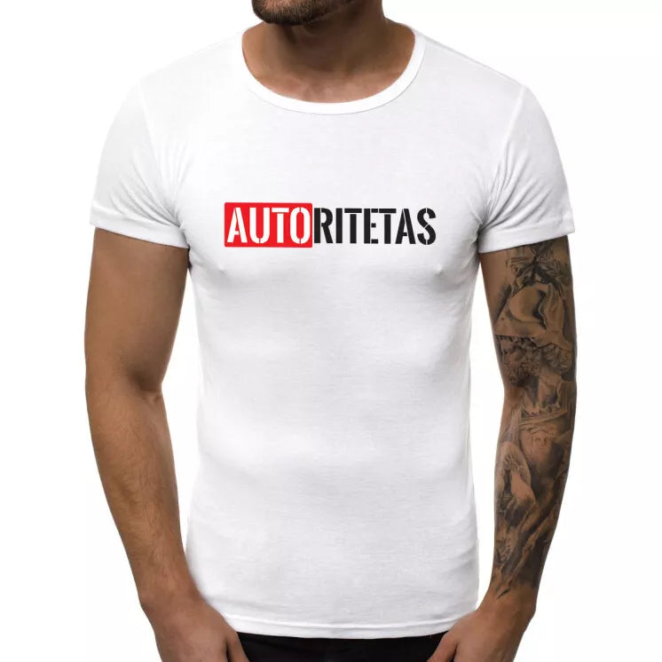 White men's T-shirt Authority