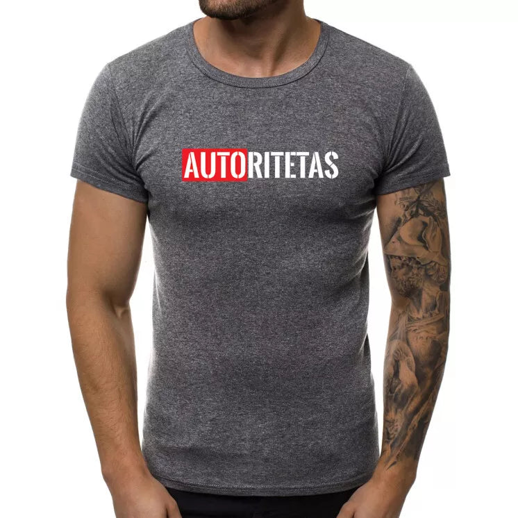 Dark gray men's t-shirt Authority