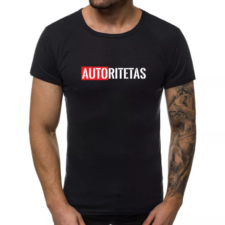 Black men's t-shirt Authority