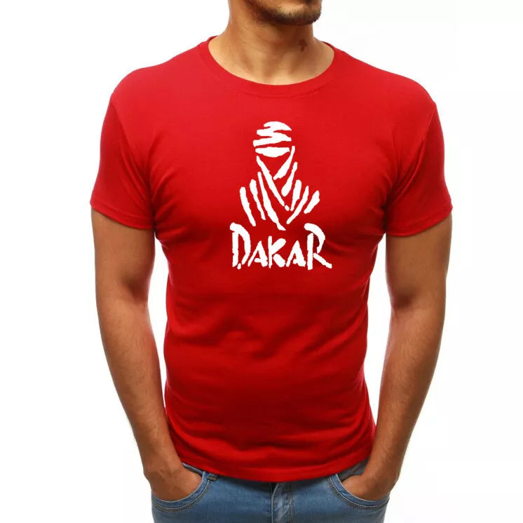 Red men's T-shirt Dakar