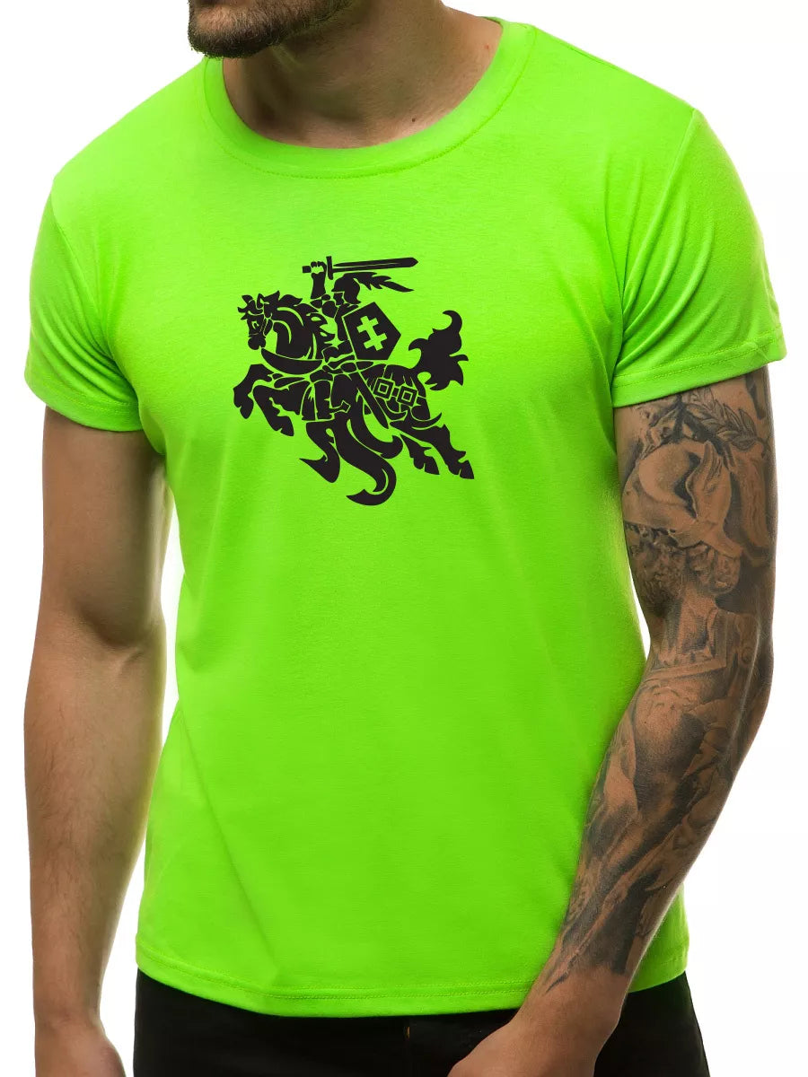 Green neon men's T-shirt VYTIS