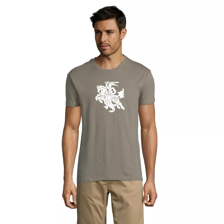 Light khaki men's shirt VYTIS white