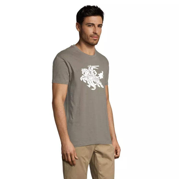 Light khaki men's shirt VYTIS white