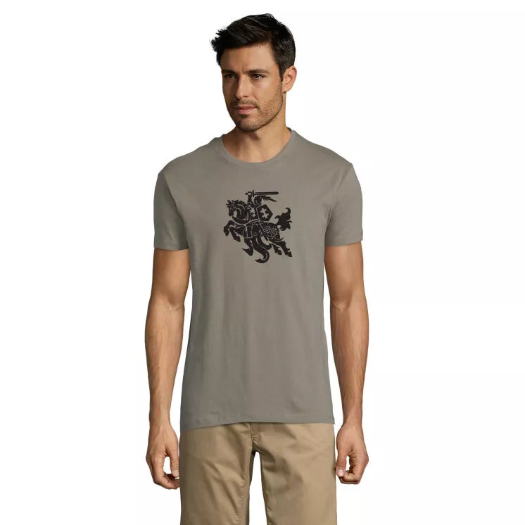 Light khaki men's shirt VYTIS black