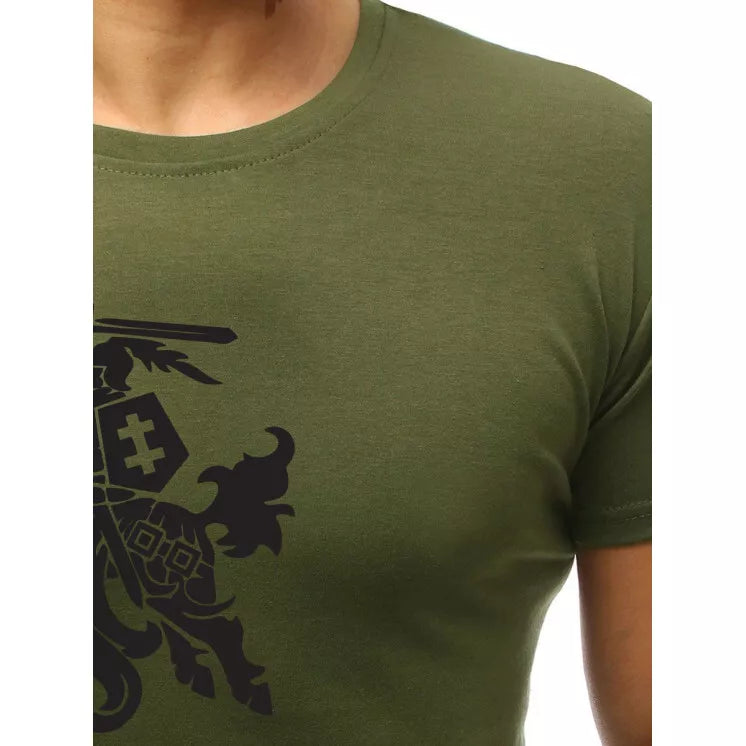 Khaki men's shirt VYTIS black