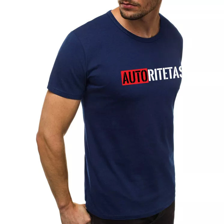 Dark blue men's t-shirt Authority