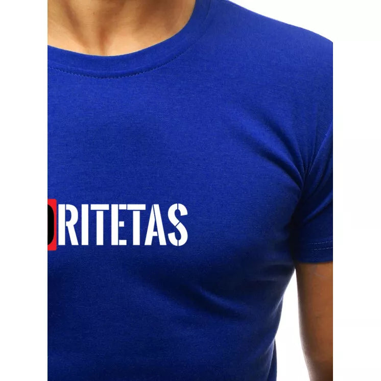 Bright blue men's t-shirt Authority