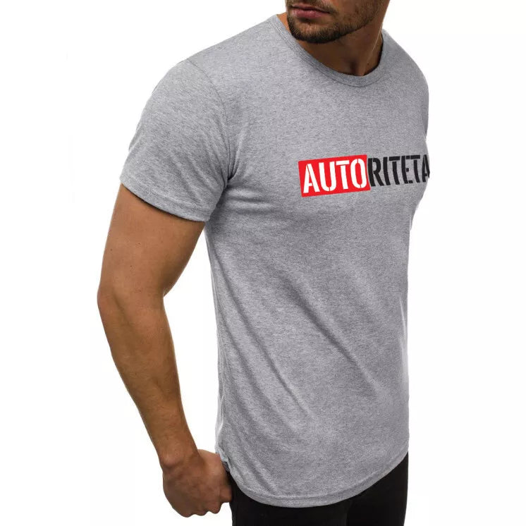 Gray men's T-shirt Authority