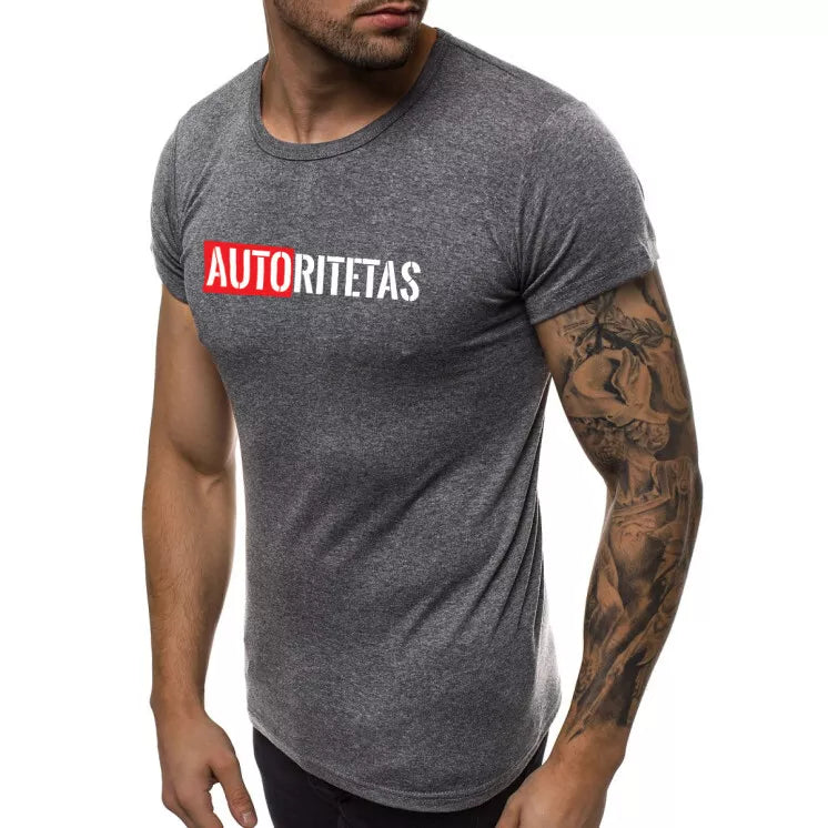 Dark gray men's t-shirt Authority