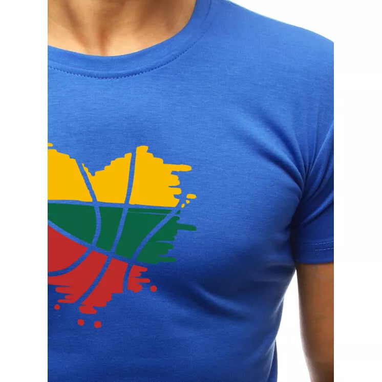 Light blue men's T-shirt Heart