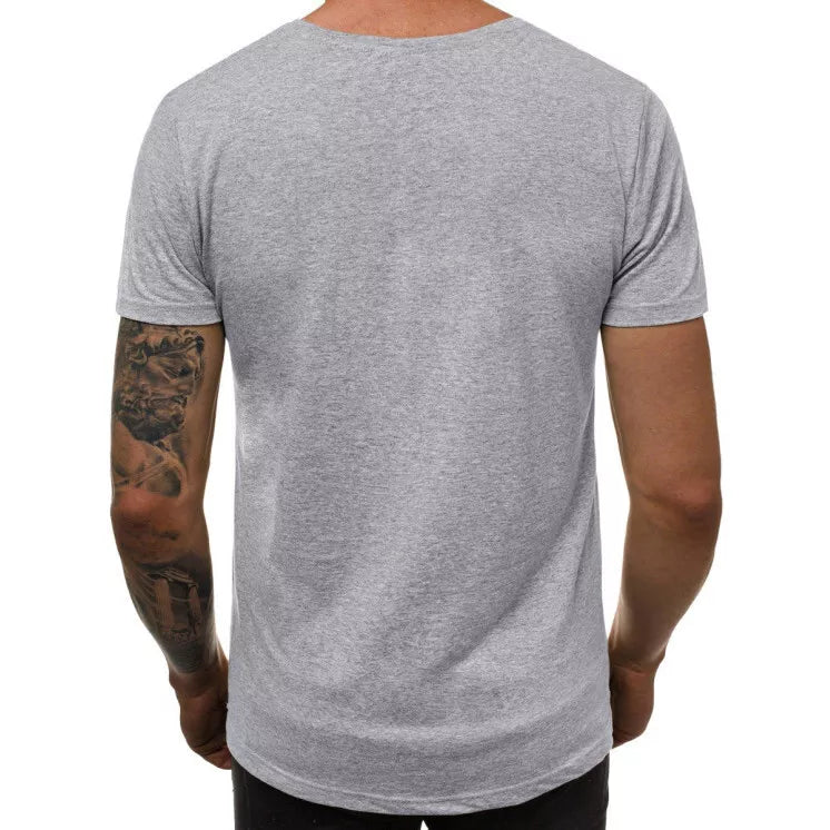Grey men's T-shirt Heart