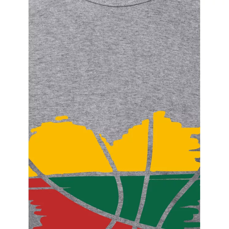 Grey men's T-shirt Heart