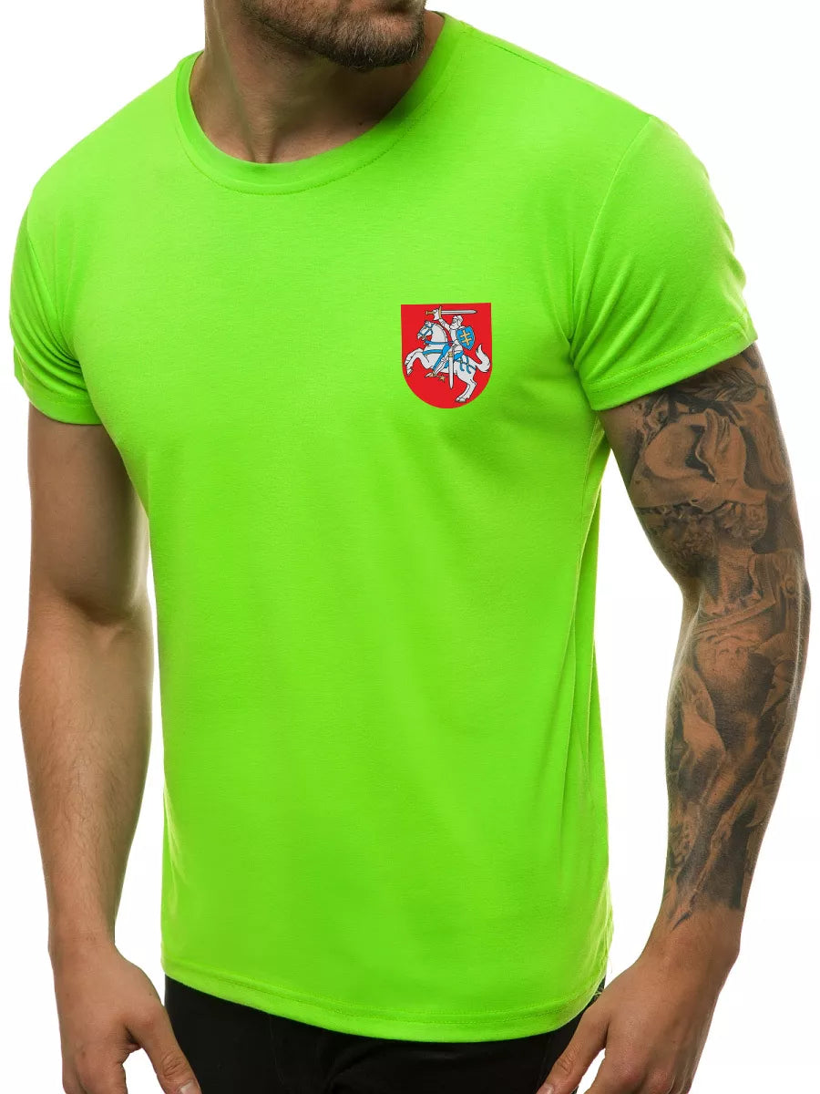 Green neon men's t-shirt Herbas